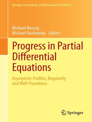 cover image of Progress in Partial Differential Equations